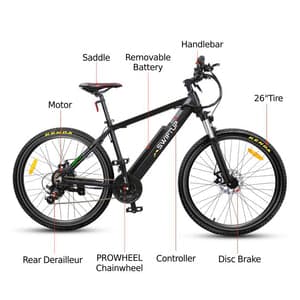 SwiftUp electric mountain bike detail image