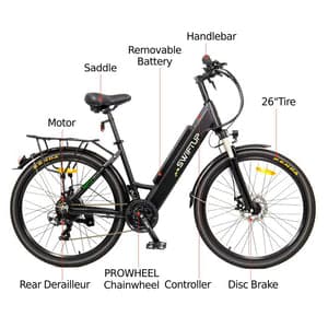 SwiftUp step-through eBike detail image